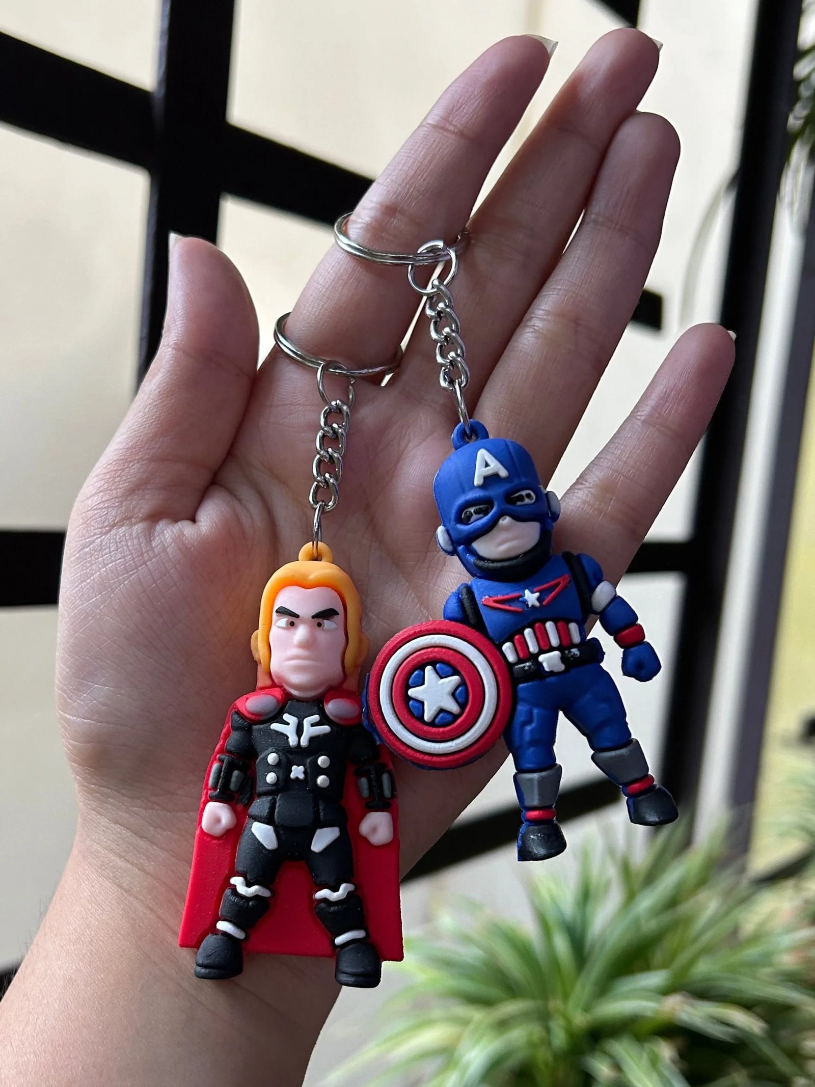 Superhero Keychain Set